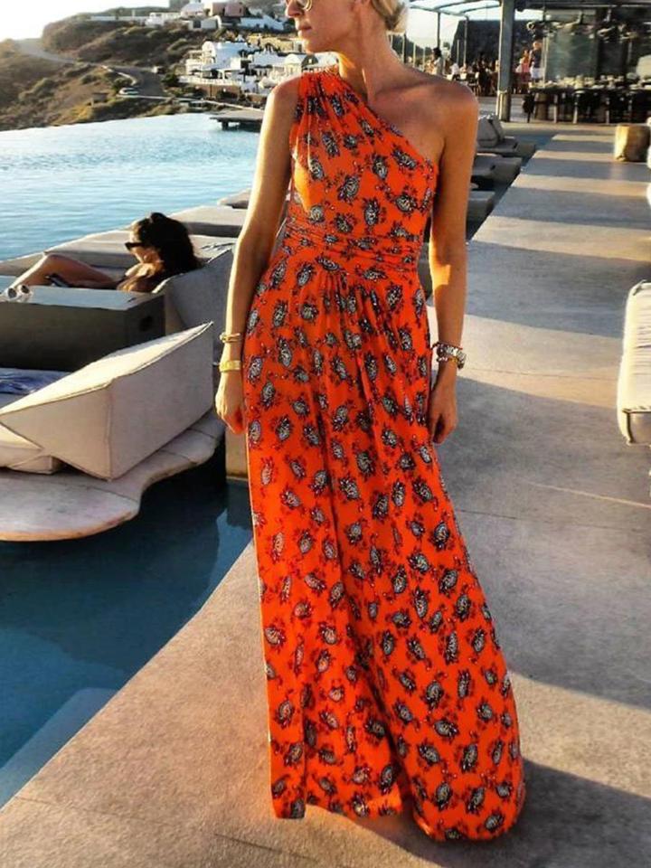 Elegant Retro Floral Print Maxi Dress - 🔥50% OFF NOW! 🔥