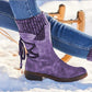 "Alpine" Faux-Suede Cozy Lace-Up Boots